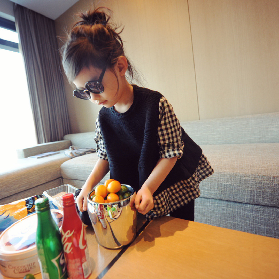 Black and White Check Shirt