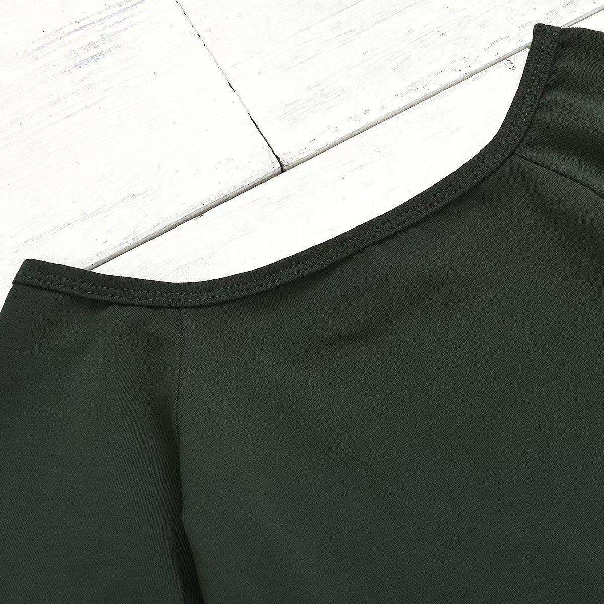 Girls Sassy Dark Green Top and Brown Skirt set