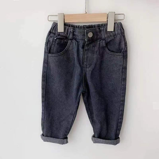 Girls and Boys Classic Charcoal Jeans