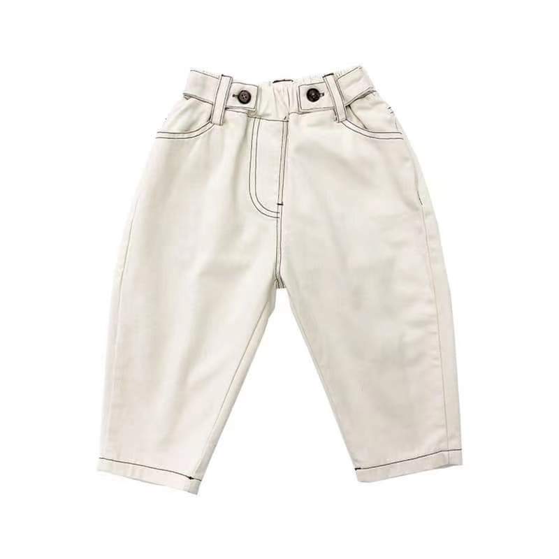 Girls and Boys Classic White Jeans (with Fur inside)